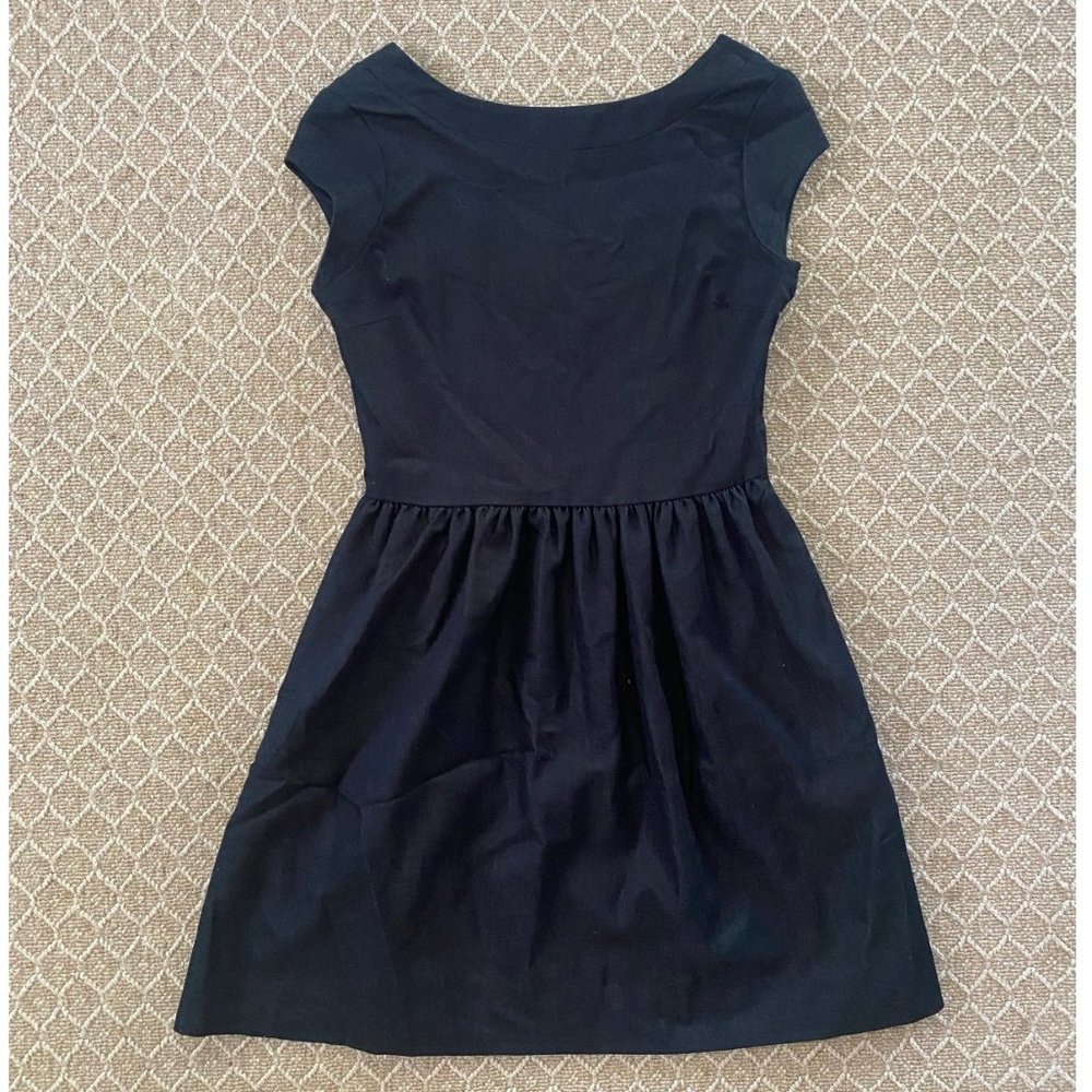 Jean Dress with Low Back Puff Skirt